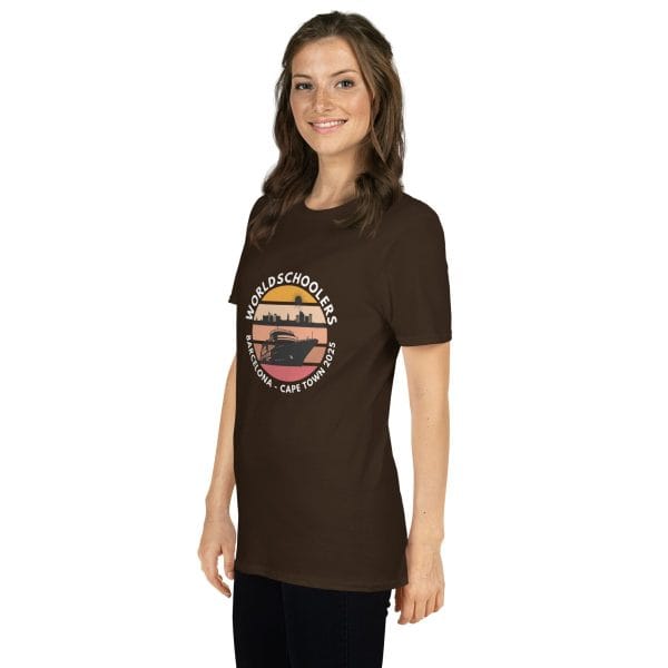 Barcelona - Cape Town 2025 | White Font | Short-Sleeve Unisex T-Shirt