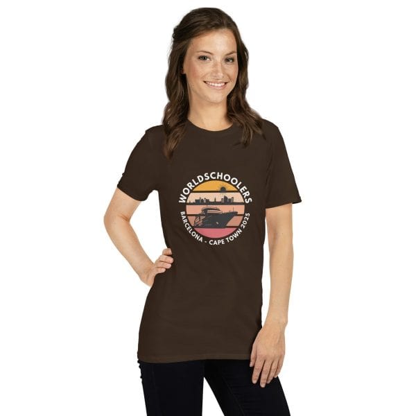 Barcelona - Cape Town 2025 | White Font | Short-Sleeve Unisex T-Shirt