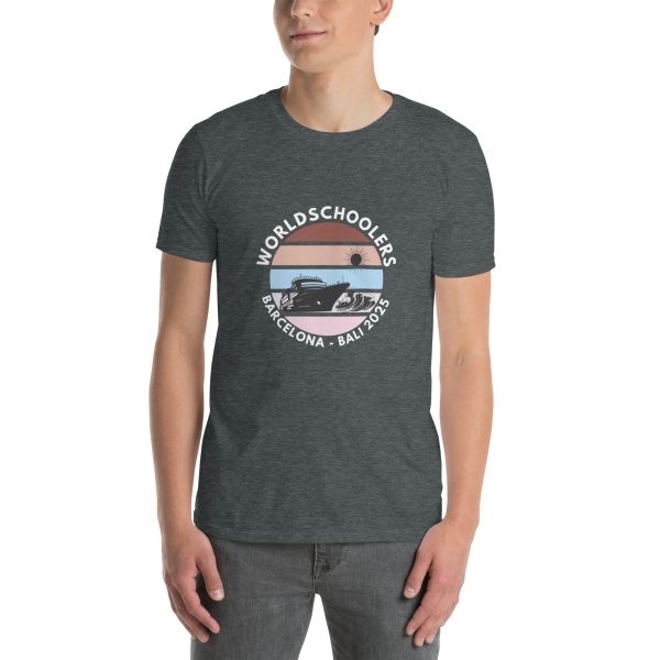 Barcelona - Bali 2025 | White Font | Short-Sleeve Unisex T-Shirt
