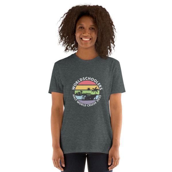 Half World Cruise 2025 | White Font | Short-Sleeve Unisex T-Shirt