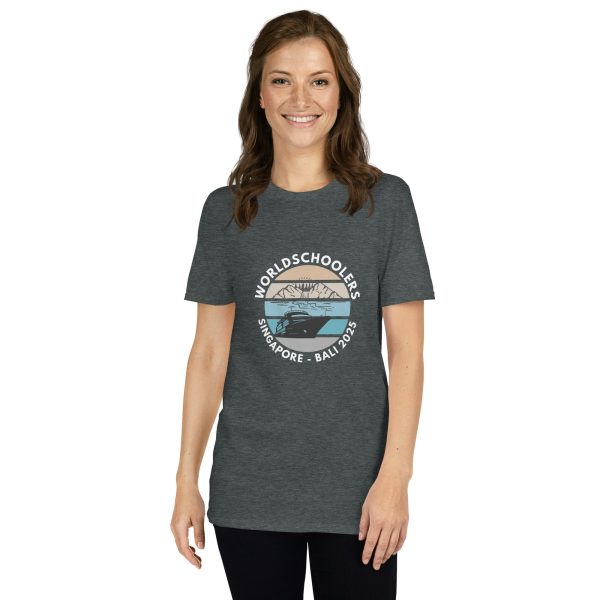 Singapore - Bali 2025 | White Font | Short-Sleeve Unisex T-Shirt