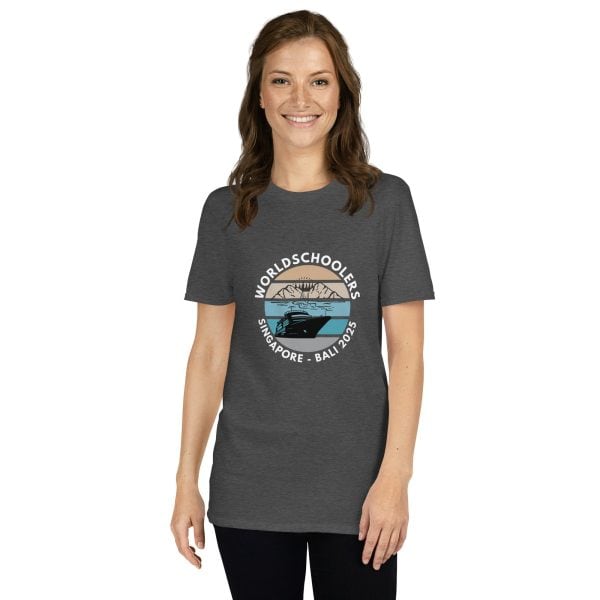 Singapore - Bali 2025 | White Font | Short-Sleeve Unisex T-Shirt