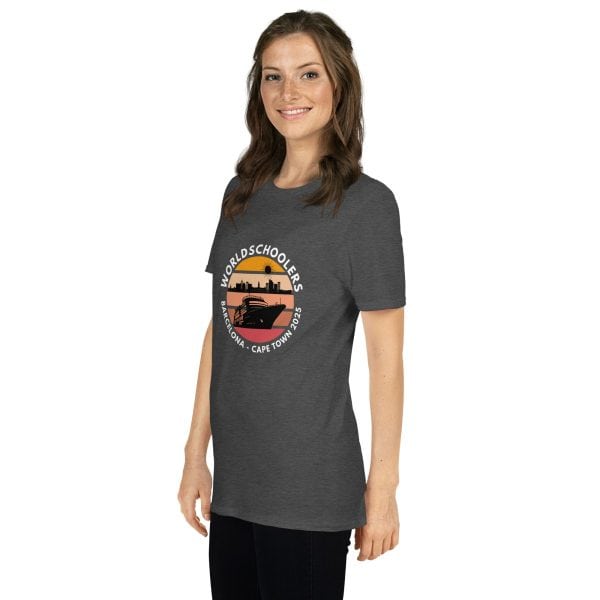 Barcelona - Cape Town 2025 | White Font | Short-Sleeve Unisex T-Shirt
