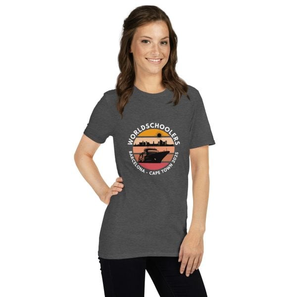 Barcelona - Cape Town 2025 | White Font | Short-Sleeve Unisex T-Shirt