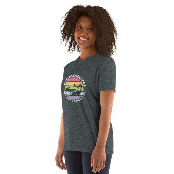 Half World Cruise 2025 | White Font | Short-Sleeve Unisex T-Shirt
