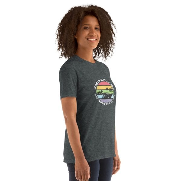 Half World Cruise 2025 | White Font | Short-Sleeve Unisex T-Shirt