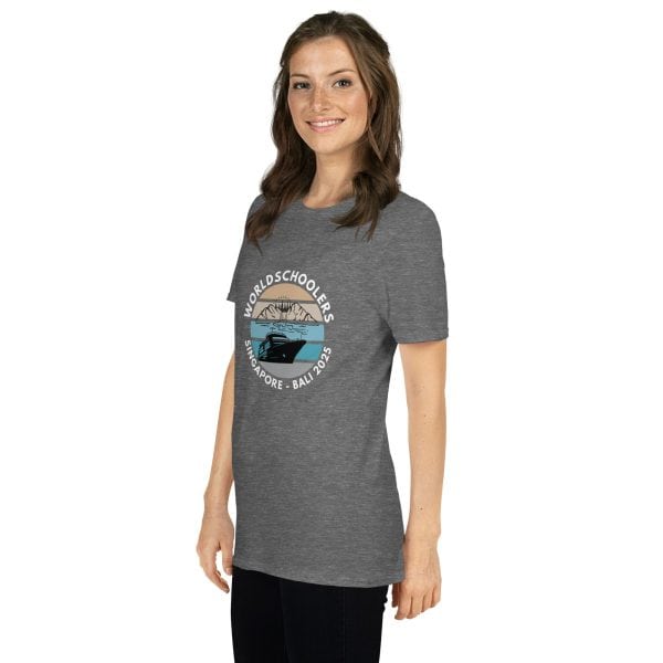 Singapore - Bali 2025 | White Font | Short-Sleeve Unisex T-Shirt
