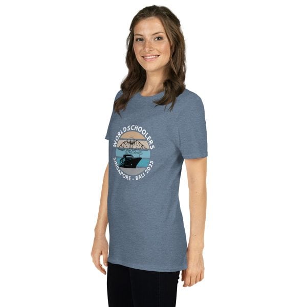 Singapore - Bali 2025 | White Font | Short-Sleeve Unisex T-Shirt
