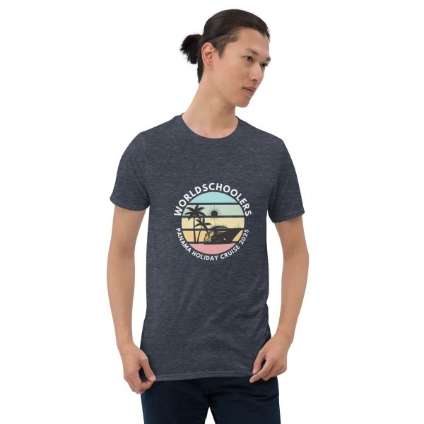 Panama Holiday Cruise 2025 | White Font | Short-Sleeve Unisex T-Shirt