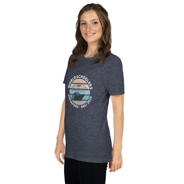 Singapore - Bali 2025 | White Font | Short-Sleeve Unisex T-Shirt