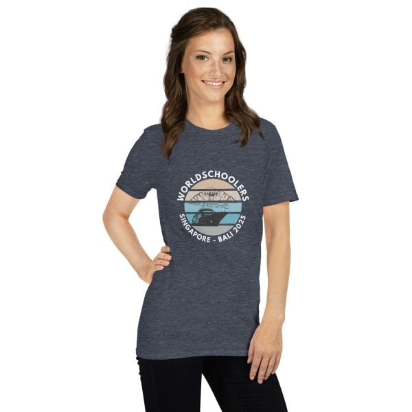 Singapore - Bali 2025 | White Font | Short-Sleeve Unisex T-Shirt