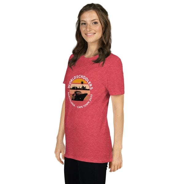 Barcelona - Cape Town 2025 | White Font | Short-Sleeve Unisex T-Shirt