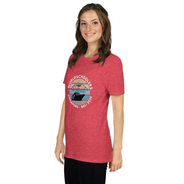 Singapore - Bali 2025 | White Font | Short-Sleeve Unisex T-Shirt