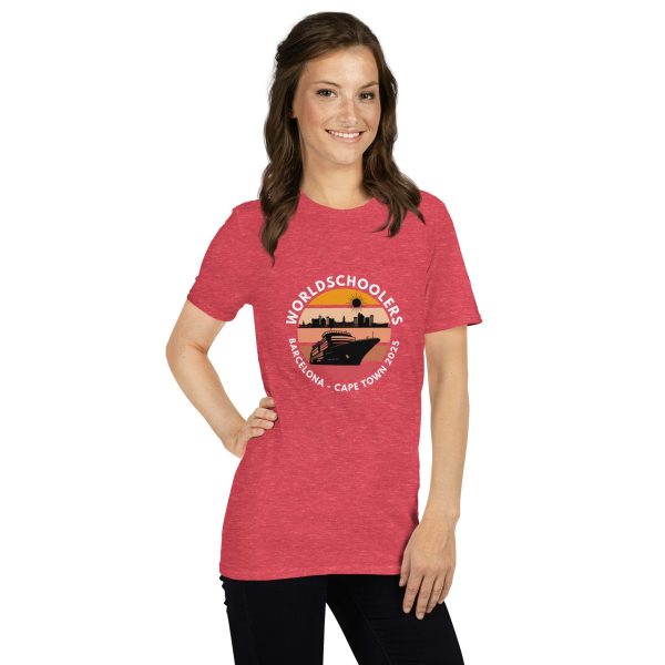 Barcelona - Cape Town 2025 | White Font | Short-Sleeve Unisex T-Shirt