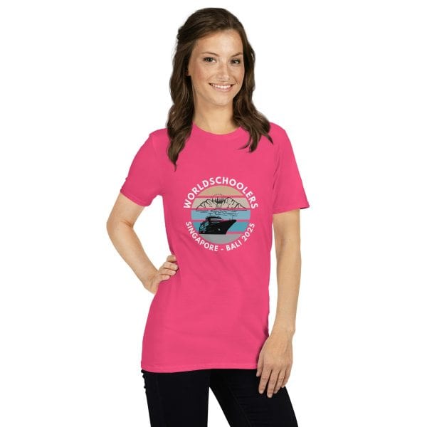 Singapore - Bali 2025 | White Font | Short-Sleeve Unisex T-Shirt
