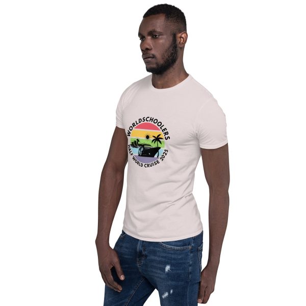 Half World Cruise 2025 | White Font | Short-Sleeve Unisex T-Shirt