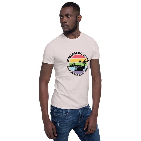 Half World Cruise 2025 | White Font | Short-Sleeve Unisex T-Shirt