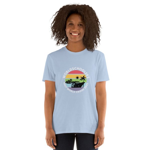 Half World Cruise 2025 | White Font | Short-Sleeve Unisex T-Shirt