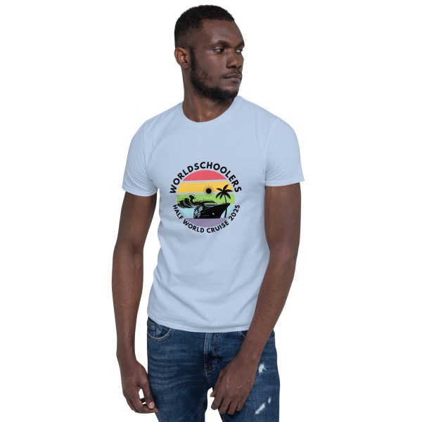 Half World Cruise 2025 | White Font | Short-Sleeve Unisex T-Shirt