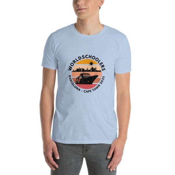 Barcelona - Cape Town 2025 | Black Font | Short-Sleeve Unisex T-Shirt
