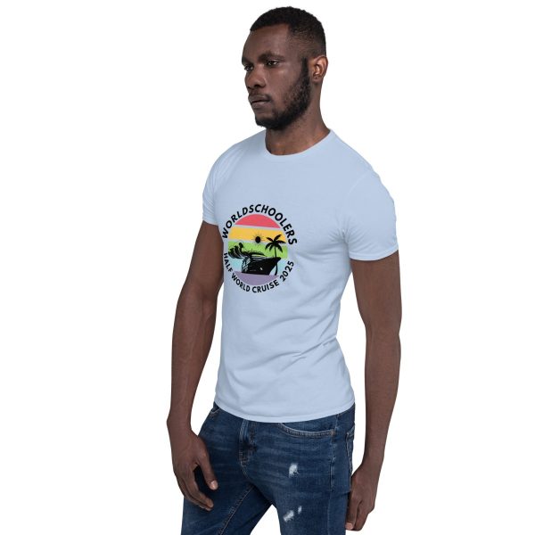Half World Cruise 2025 | White Font | Short-Sleeve Unisex T-Shirt