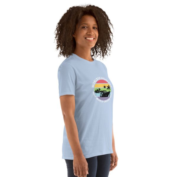 Half World Cruise 2025 | White Font | Short-Sleeve Unisex T-Shirt