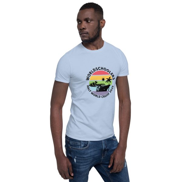 Half World Cruise 2025 | White Font | Short-Sleeve Unisex T-Shirt