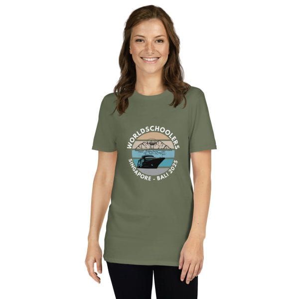 Singapore - Bali 2025 | White Font | Short-Sleeve Unisex T-Shirt