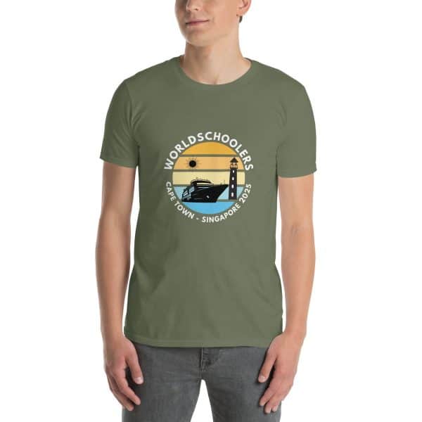 Cape Town - Singapore 2025 | White Font | Short-Sleeve Unisex T-Shirt