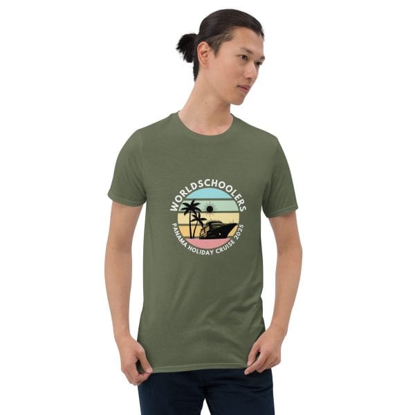 Panama Holiday Cruise 2025 | White Font | Short-Sleeve Unisex T-Shirt