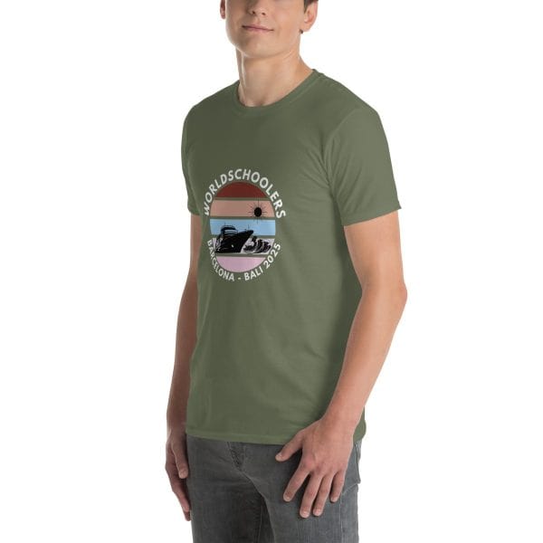Barcelona - Bali 2025 | White Font | Short-Sleeve Unisex T-Shirt