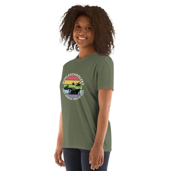 Half World Cruise 2025 | White Font | Short-Sleeve Unisex T-Shirt