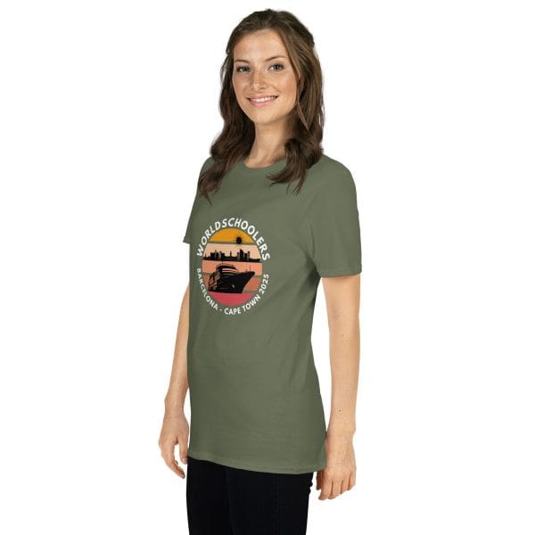 Barcelona - Cape Town 2025 | White Font | Short-Sleeve Unisex T-Shirt