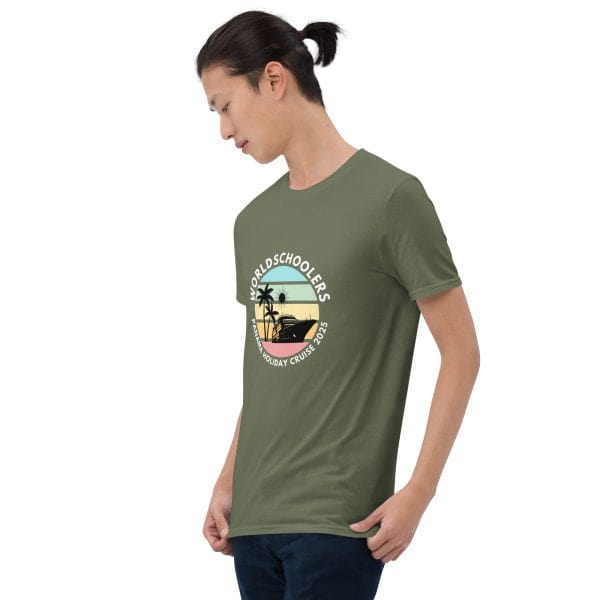Panama Holiday Cruise 2025 | White Font | Short-Sleeve Unisex T-Shirt