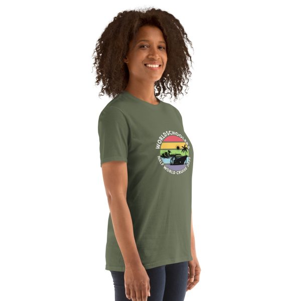 Half World Cruise 2025 | White Font | Short-Sleeve Unisex T-Shirt
