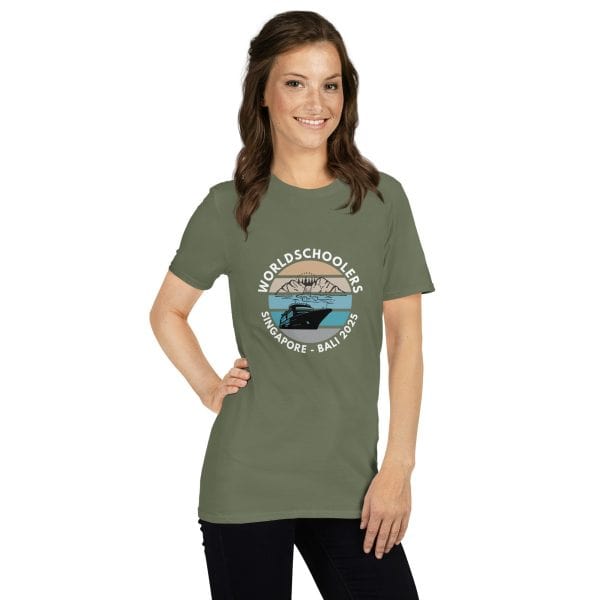 Singapore - Bali 2025 | White Font | Short-Sleeve Unisex T-Shirt