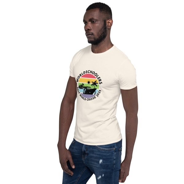 Half World Cruise 2025 | White Font | Short-Sleeve Unisex T-Shirt