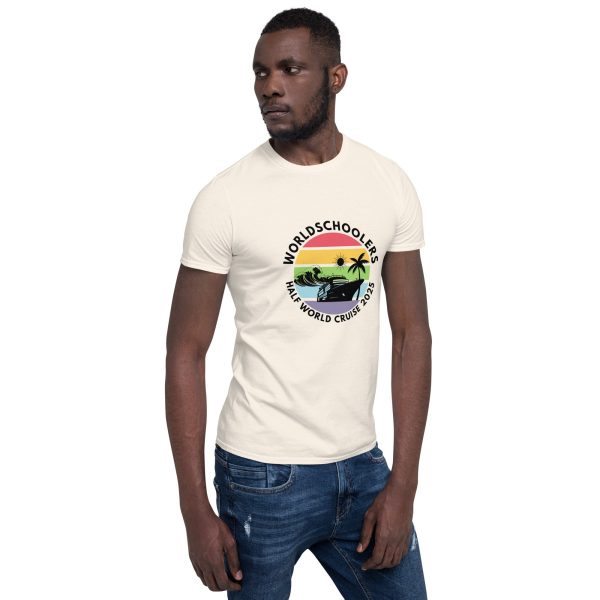 Half World Cruise 2025 | White Font | Short-Sleeve Unisex T-Shirt