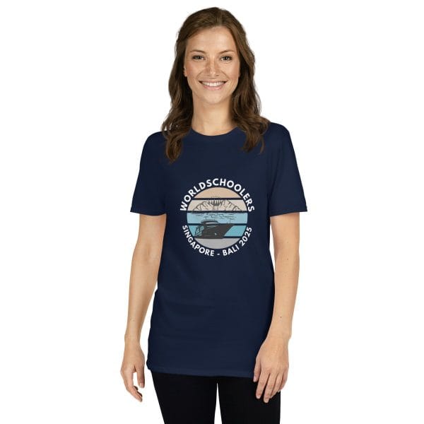 Singapore - Bali 2025 | White Font | Short-Sleeve Unisex T-Shirt