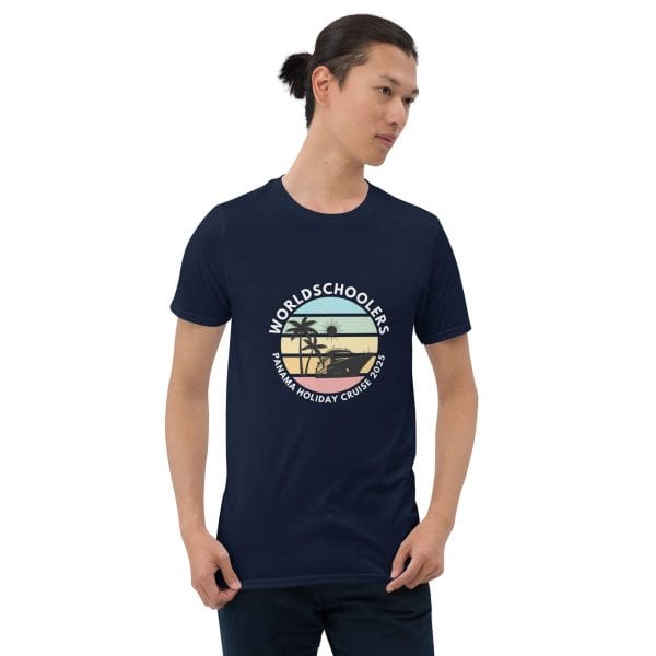 Panama Holiday Cruise 2025 | White Font | Short-Sleeve Unisex T-Shirt