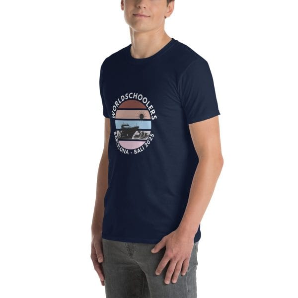 Barcelona - Bali 2025 | White Font | Short-Sleeve Unisex T-Shirt