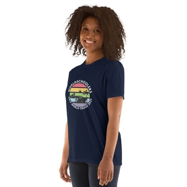 Half World Cruise 2025 | White Font | Short-Sleeve Unisex T-Shirt