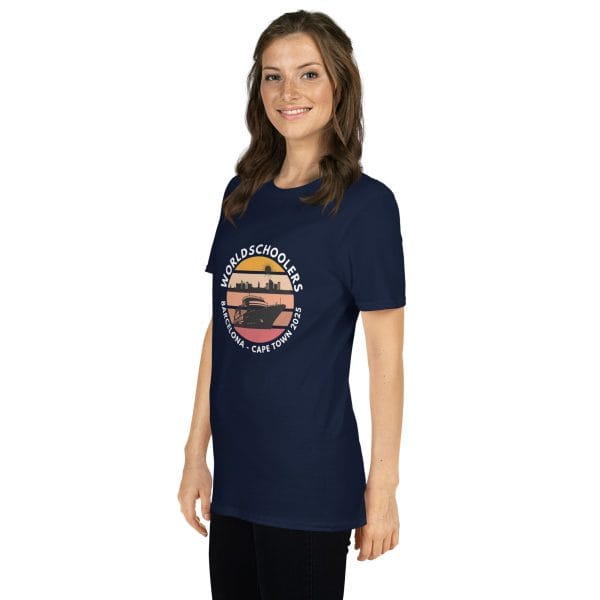 Barcelona - Cape Town 2025 | White Font | Short-Sleeve Unisex T-Shirt