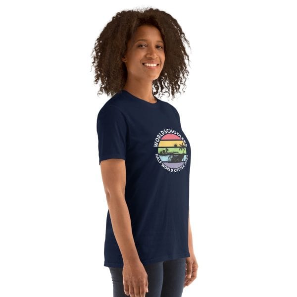 Half World Cruise 2025 | White Font | Short-Sleeve Unisex T-Shirt