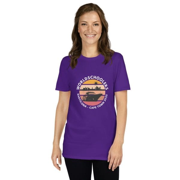 Barcelona - Cape Town 2025 | White Font | Short-Sleeve Unisex T-Shirt