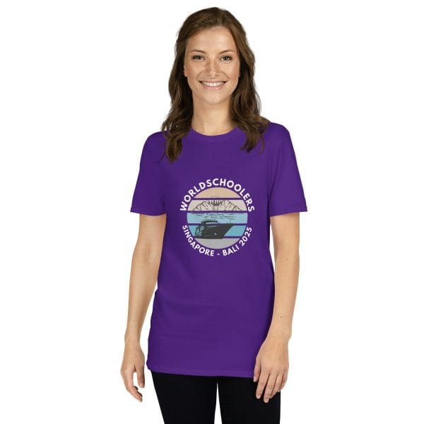 Singapore - Bali 2025 | White Font | Short-Sleeve Unisex T-Shirt