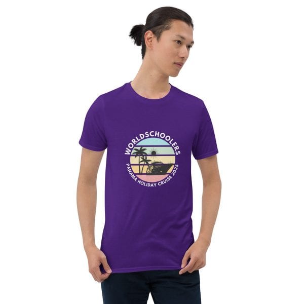 Panama Holiday Cruise 2025 | White Font | Short-Sleeve Unisex T-Shirt
