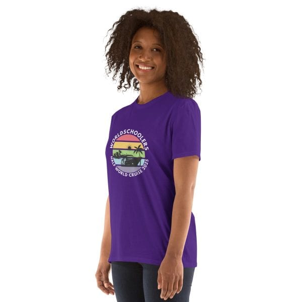 Half World Cruise 2025 | White Font | Short-Sleeve Unisex T-Shirt