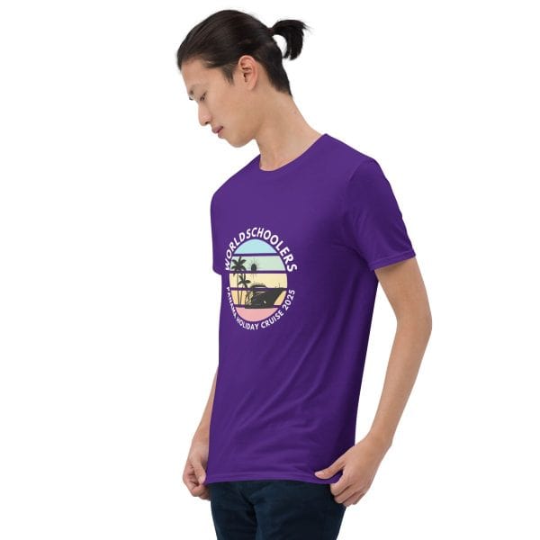 Panama Holiday Cruise 2025 | White Font | Short-Sleeve Unisex T-Shirt