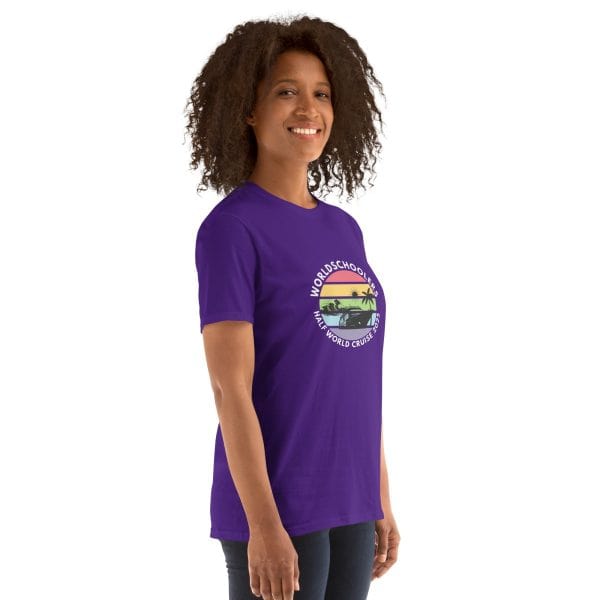 Half World Cruise 2025 | White Font | Short-Sleeve Unisex T-Shirt